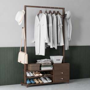 现代衣架3D模型下载